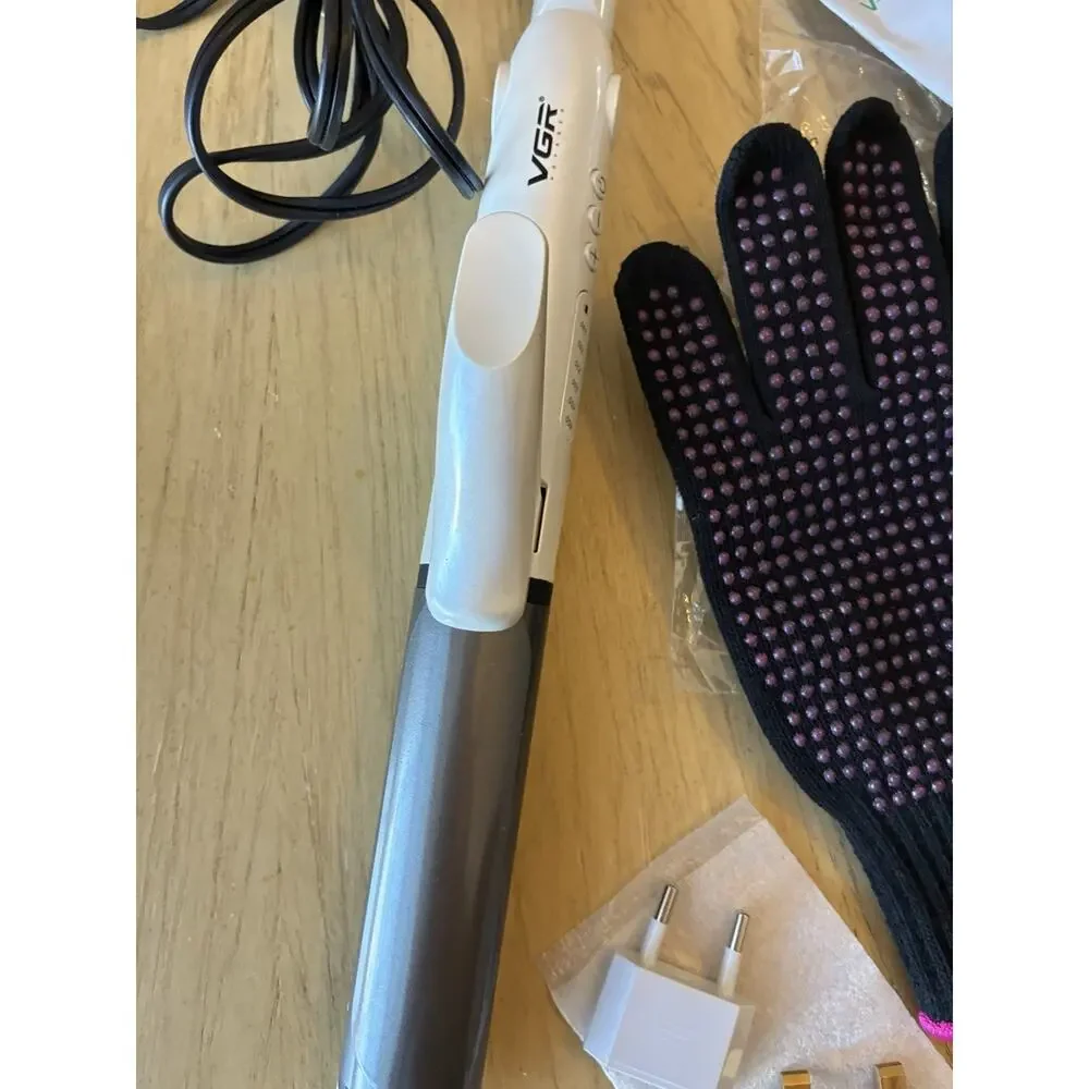VGR Voyager V-558 Professional 2-in-1 Hair Straightener, Curler, Heat Glove
